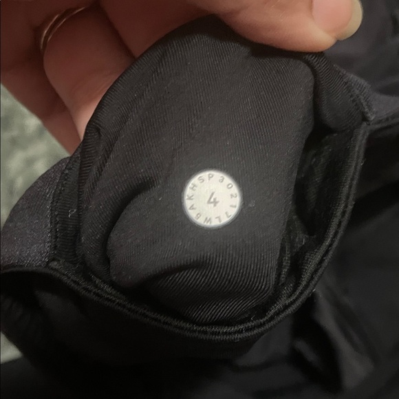 Lululemon Athletica Sun Setter Mesh Black Leggings - Picture 3 of 4